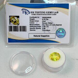 Certified Canary Yellow Sapphire